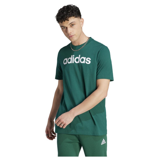 Adidas Ανδρική κοντομάνικη μπλούζα Essentials Single Jersey Linear Adidas Ανδρική κοντομάνικη μπλούζα Essentials Single Jersey Linear